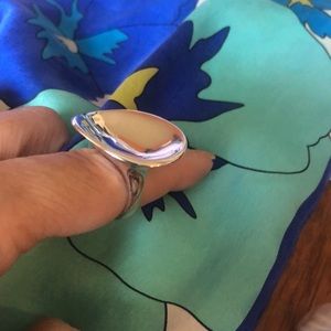 QVC RLM Robert Lee Morris studio polished sterling statement ring sz6